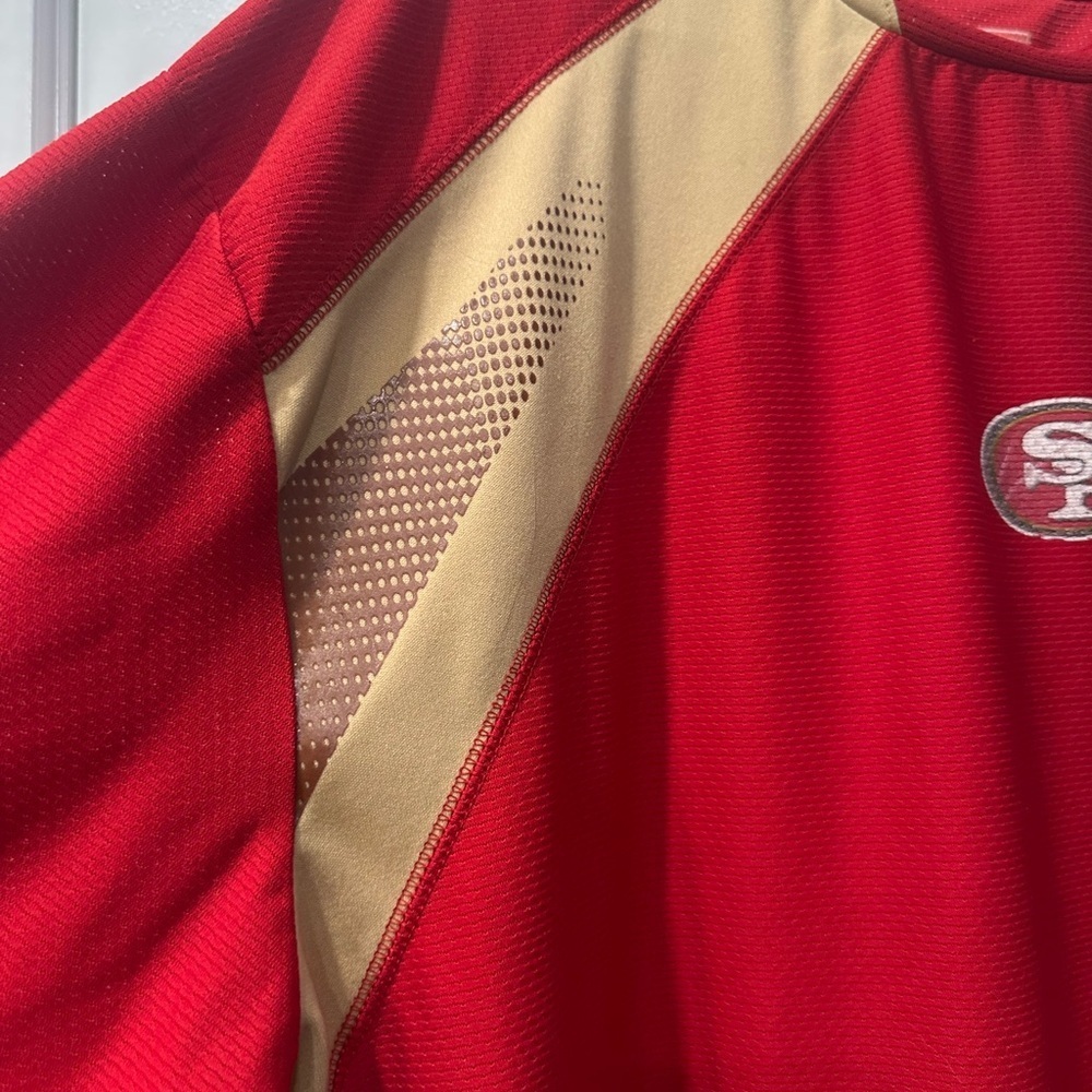 NFL San Francisco 49ers Red and Gold Long Sleeve Vintage Shirt - Picture 7 of 8
